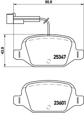 Brake Pad Set, disc brake (P 23 146)