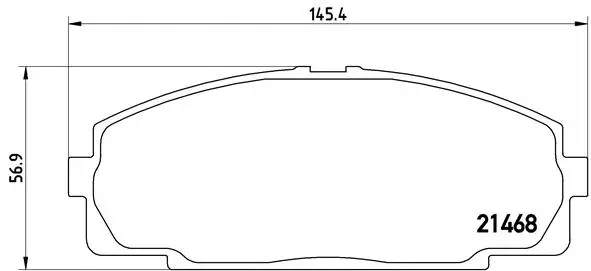 Brake Pad Set, disc brake (P 83 092)