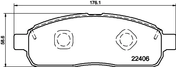 Brake Pad Set, disc brake (P 24 135)