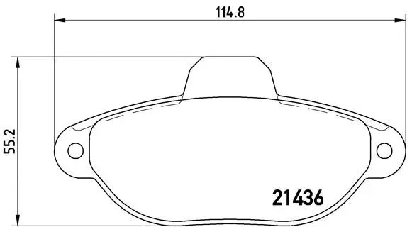 Brake Pad Set, disc brake (P 23 096)