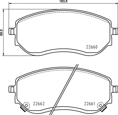 Brake Pad Set, disc brake (P 50 144)