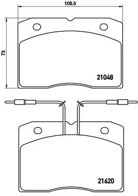 Brake Pad Set, disc brake (P A6 003)