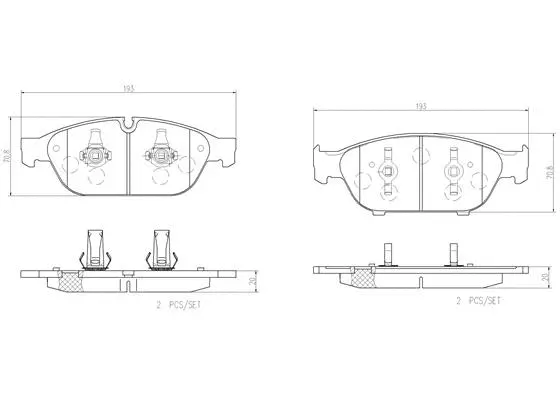 Brake Pad Set, disc brake (P85127N)