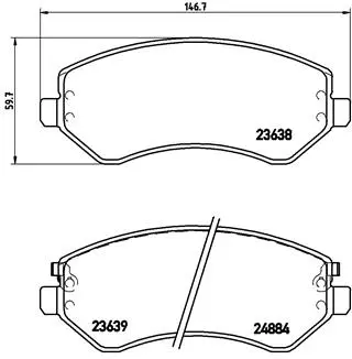 Brake Pad Set, disc brake (P 37 007)