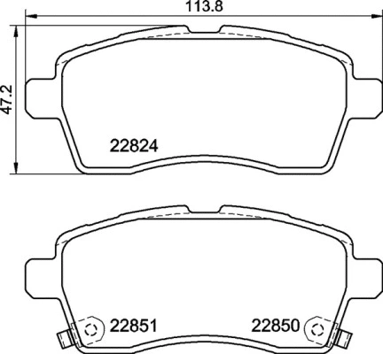 Brake Pad Set, disc brake (P 79 037)