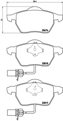 Brake Pad Set, disc brake (P 85 085)