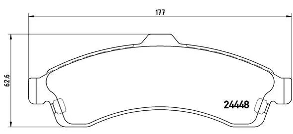 Brake Pad Set, disc brake (P 10 009)