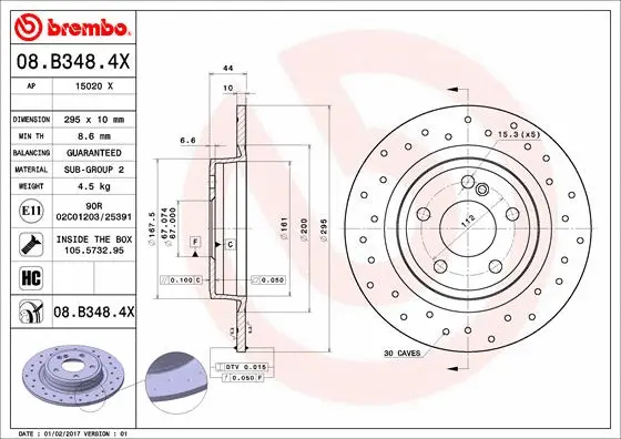 Brake Disc (08.B348.4X)