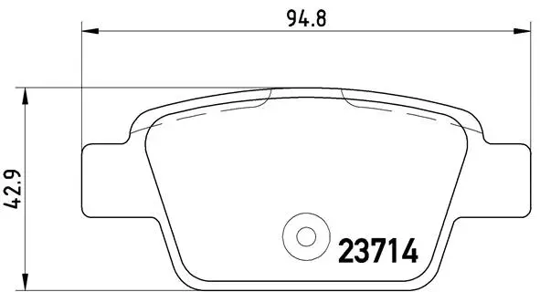Brake Pad Set, disc brake (P 23 080)