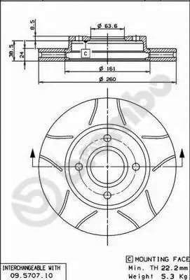Brake Disc (09.5707.75)