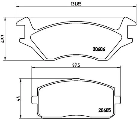 Brake Pad Set, disc brake (P 83 004)
