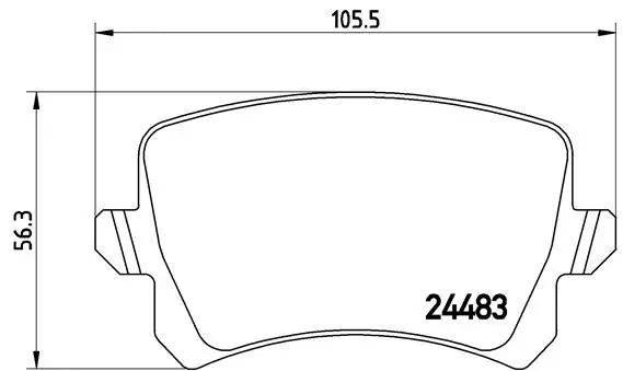 Brake Pad Set, disc brake (P 85 109)