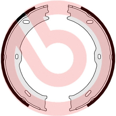 Brake Shoe Set, parking brake (S 50 523)