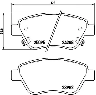 Brake Pad Set, disc brake (P 66 001)