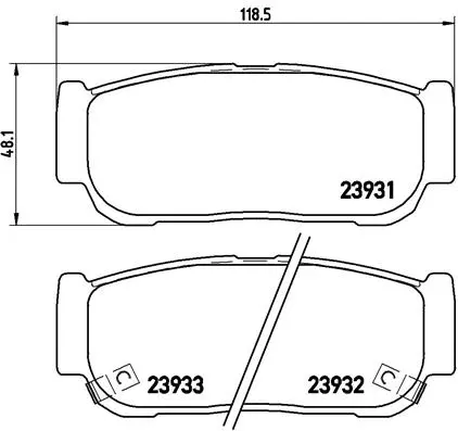Brake Pad Set, disc brake (P 30 057)