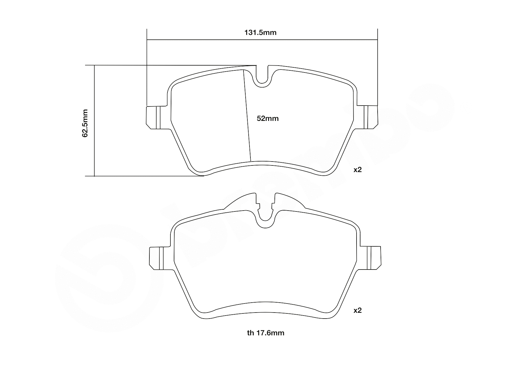 High Performance Brake Pad Set