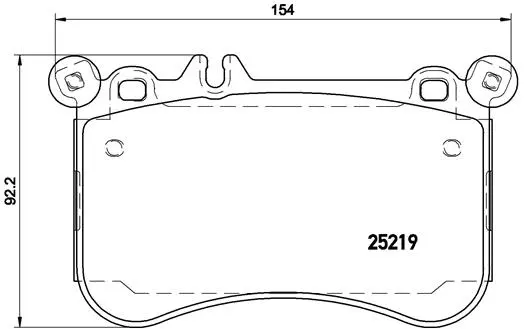 Brake Pad Set, disc brake (P 50 097)