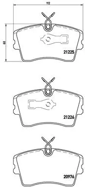 Brake Pad Set, disc brake (P 59 009)