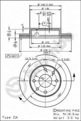 Brake Disc (09.6867.10)