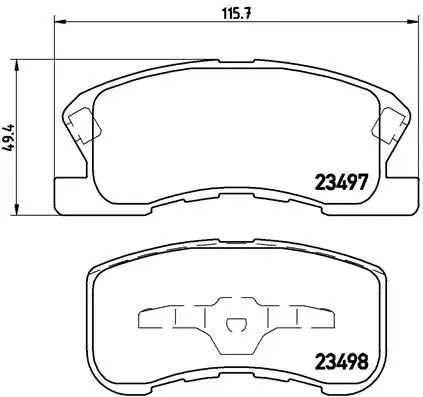 Brake Pad Set, disc brake (P 16 008)
