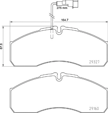 Brake Pad Set, disc brake (P 56 123)