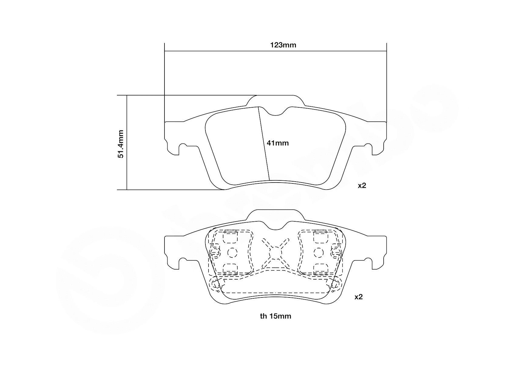 High Performance Brake Pad Set