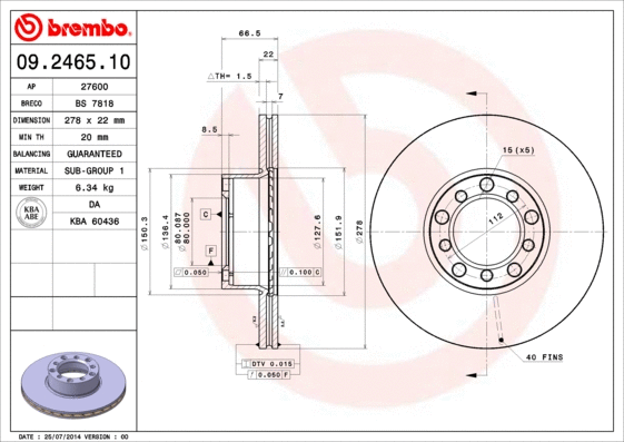 Brake Disc (09.2465.10)