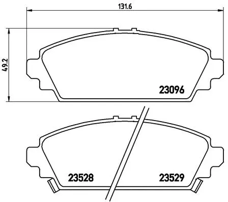 Brake Pad Set, disc brake (P 28 031)
