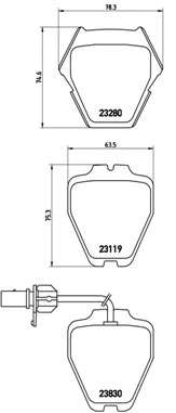 Brake Pad Set, disc brake (P 85 067)