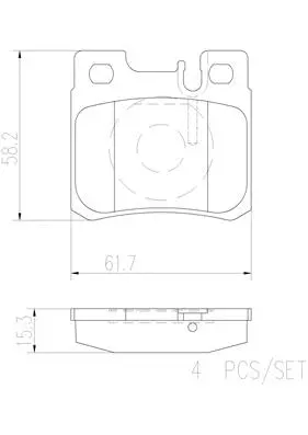 Brake Pad Set, disc brake (P50009N)