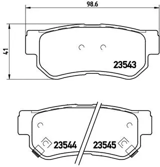 Brake Pad Set, disc brake (P 30 014)