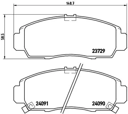 Brake Pad Set, disc brake (P 28 034)
