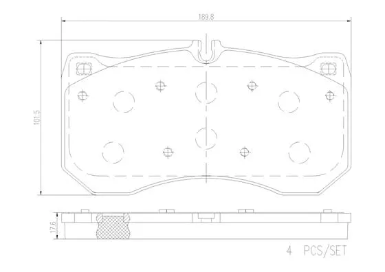 Brake Pad Set, disc brake (P85175N)
