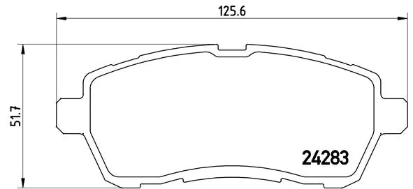 Brake Pad Set, disc brake (P 24 072)