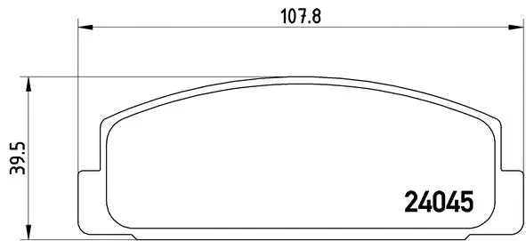 Brake Pad Set, disc brake (P 49 036)
