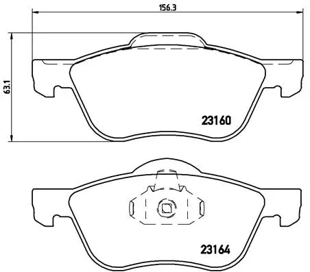 Brake Pad Set, disc brake (P 56 037)