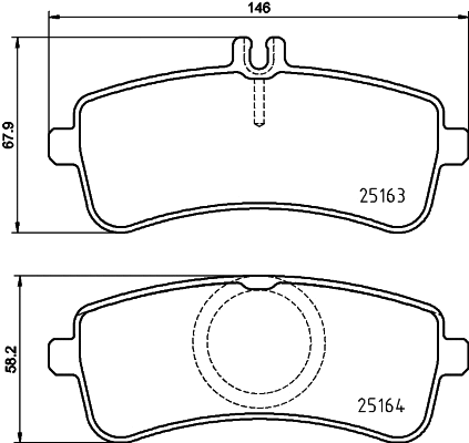 Brake Pad Set, disc brake (P 50 132)