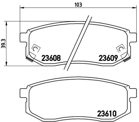 Brake Pad Set, disc brake (P 30 030)
