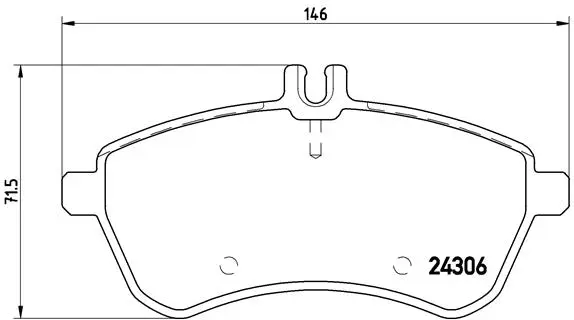 Brake Pad Set, disc brake (P 50 070)
