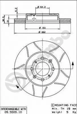 Brake Disc (09.5509.75)