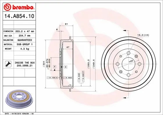 Brake Drum (14.A854.10)