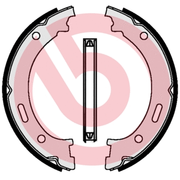 Brake Shoe Set, parking brake (S 37 506)