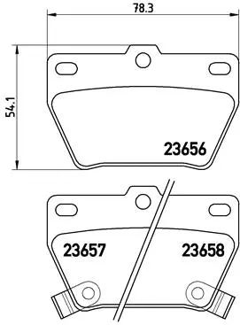 Brake Pad Set, disc brake (P 83 057)