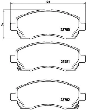 Brake Pad Set, disc brake (P 78 009)