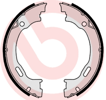 Brake Shoe Set, parking brake (S 50 516)