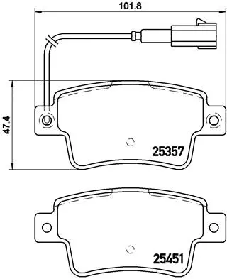 Brake Pad Set, disc brake (P 23 142)