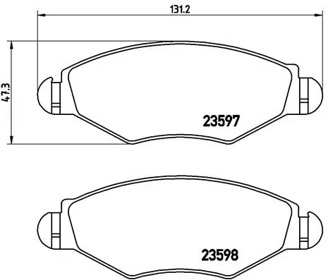 Brake Pad Set, disc brake (P 61 063)