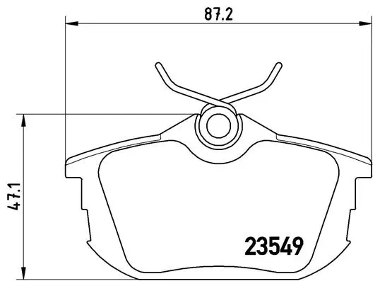 Brake Pad Set, disc brake (P 54 023)