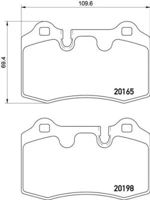 Brake Pad Set, disc brake (P 02 003)