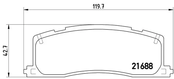 Brake Pad Set, disc brake (P 83 030)